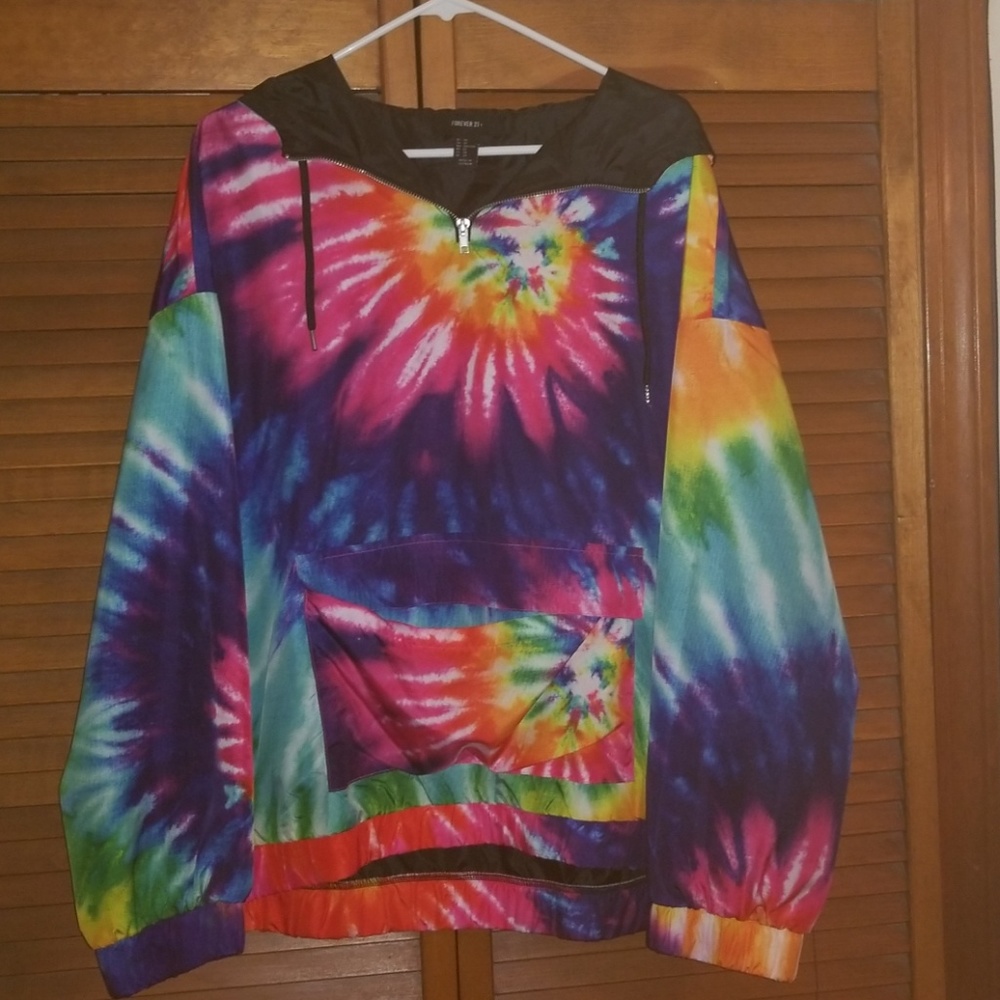 TIE DYE WINDBREAKER